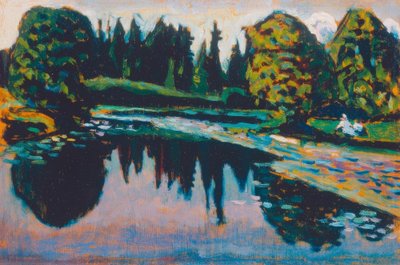 Il fiume in estate da Wassily Kandinsky